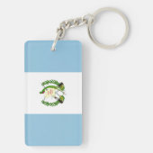Vlag van Guatamala Sleutelhanger (achterkant)