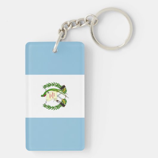 Vlag van Guatamala Sleutelhanger (achterkant)