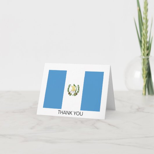 Vlag van Guatemala Bedankkaart (Voorkant)