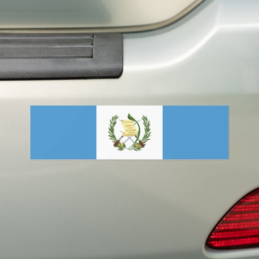 Vlag van Guatemala Bumpersticker (Op auto)