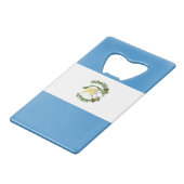 Vlag van Guatemala Creditkaart Flessenopener (Voorkant Gekanteld)