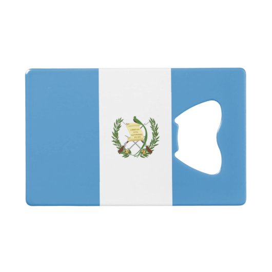 Vlag van Guatemala Creditkaart Flessenopener (Voorkant (Horizontaal))