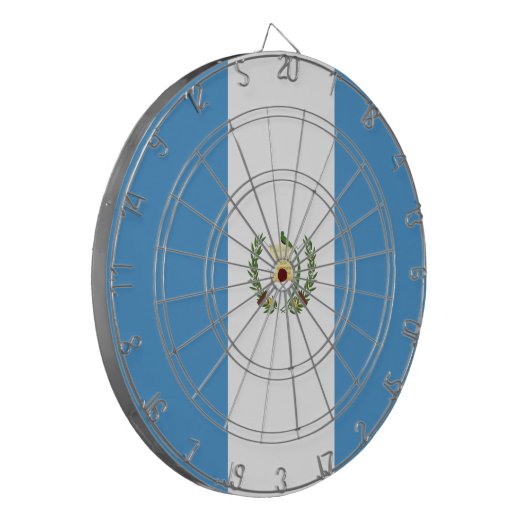 Vlag van Guatemala Dartbord (Voorkant Links)