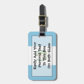 Vlag van Guatemala Easy ID Personal Bagagelabel (Voorkant verticaal)