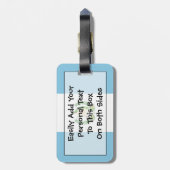 Vlag van Guatemala Easy ID Personal Bagagelabel (Achterkant verticaal)