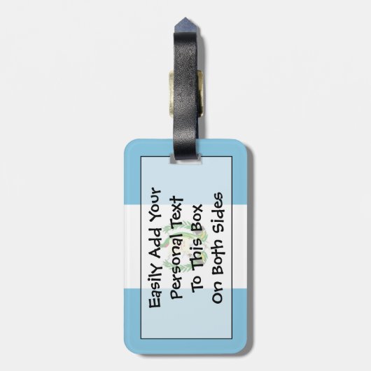 Vlag van Guatemala Easy ID Personal Bagagelabel (Achterkant verticaal)