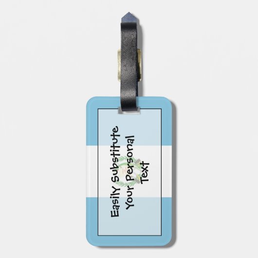Vlag van Guatemala Easy ID Personal Bagagelabel (Achterkant verticaal)