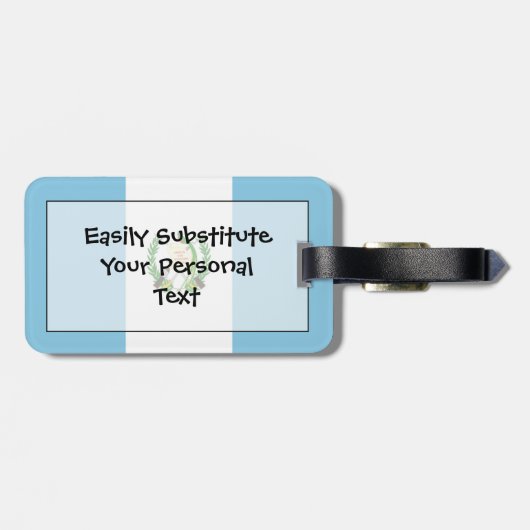 Vlag van Guatemala Easy ID Personal Bagagelabel (Achterkant horizontaal)