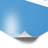 Vlag van Guatemala Foto Afdruk (Hoek)