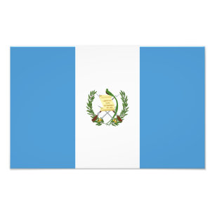 Vlag van Guatemala Foto Afdruk