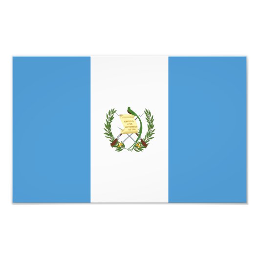 Vlag van Guatemala Foto Afdruk (Voorkant)