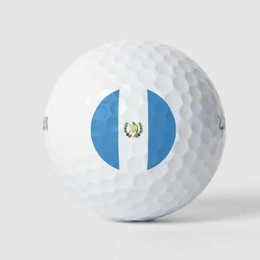 Vlag van Guatemala Golfballen (Voorkant)