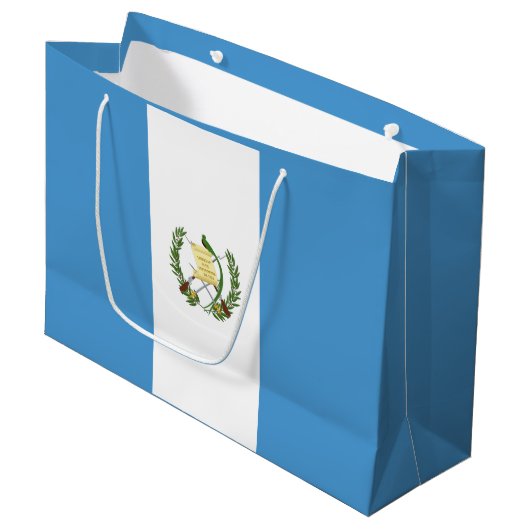 Vlag van Guatemala Groot Cadeauzakje (Voorkant Gekanteld)