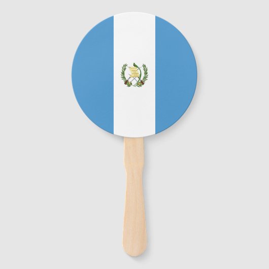 Vlag van Guatemala Handwaaier (Voorkant)