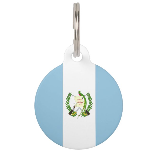 Vlag van Guatemala Huisdierpenning (Voorkant)