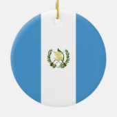 Vlag van Guatemala Keramisch Ornament (Achterkant)