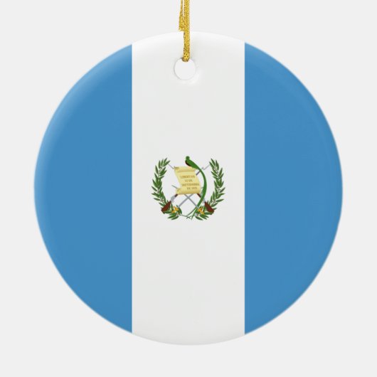 Vlag van Guatemala Keramisch Ornament (Achterkant)