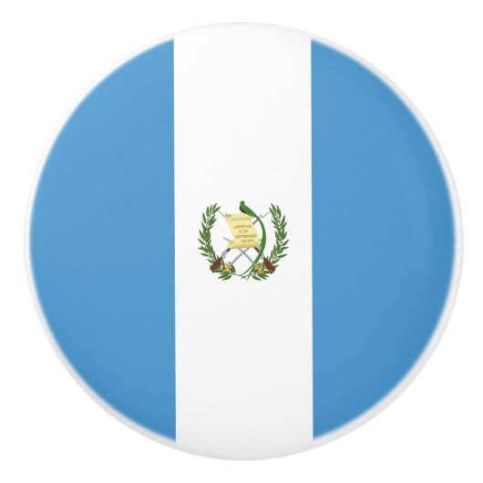 Vlag van Guatemala Keramische Knop (Voorkant)