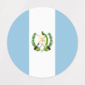 Vlag van Guatemala Labels (Design 2)