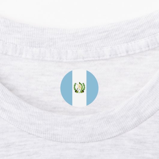 Vlag van Guatemala Labels (Aangebracht)