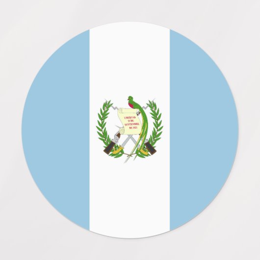 Vlag van Guatemala Labels (Design 1)