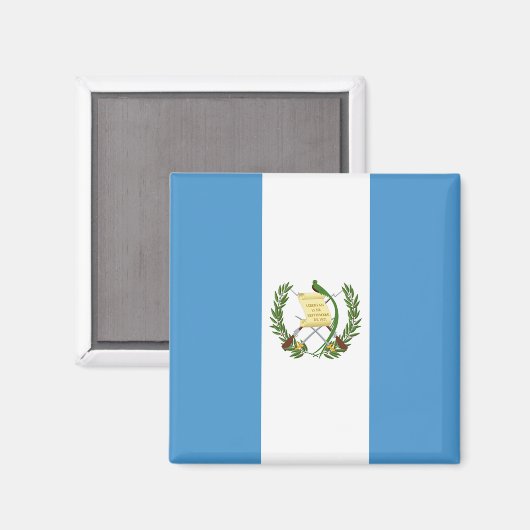Vlag van Guatemala - Midden-Amerika Magneet (Voorkant / Achterkant)