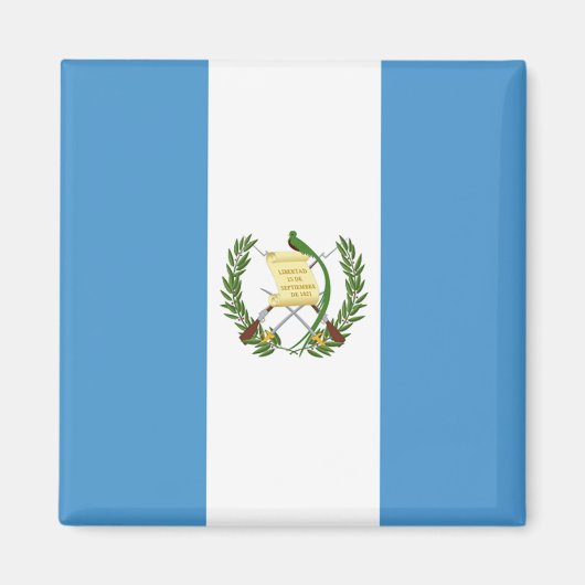 Vlag van Guatemala - Midden-Amerika Magneet (Voorkant)