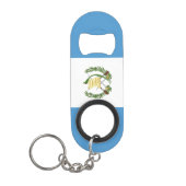 Vlag van Guatemala Mini Flessenopener (Voorkant)