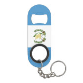 Vlag van Guatemala Mini Flessenopener (Achterkant)