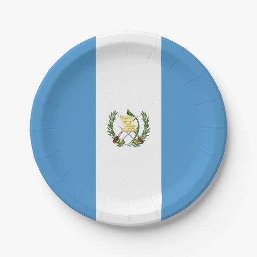 Vlag van Guatemala Papieren Bordje (Voorkant)