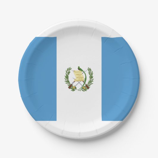 Vlag van Guatemala Papieren Bordje (Voorkant)