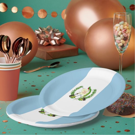 Vlag van Guatemala Papieren Bordje (Multi)