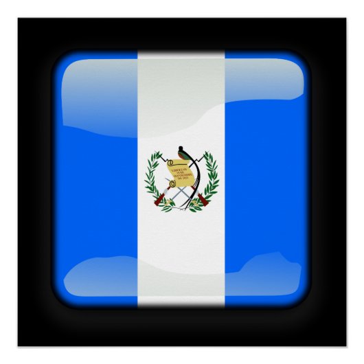 Vlag van Guatemala Perfect Poster (Voorkant)
