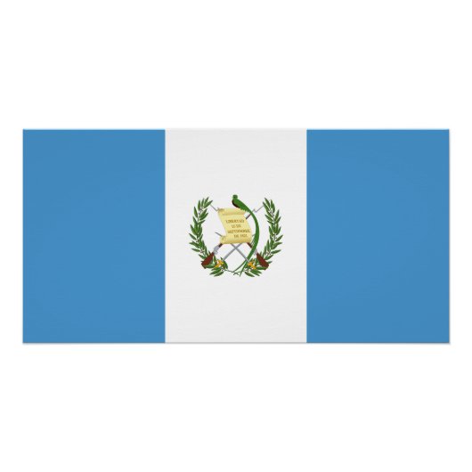 Vlag van Guatemala Perfect Poster (Voorkant)