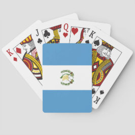 Vlag van Guatemala Pokerkaarten