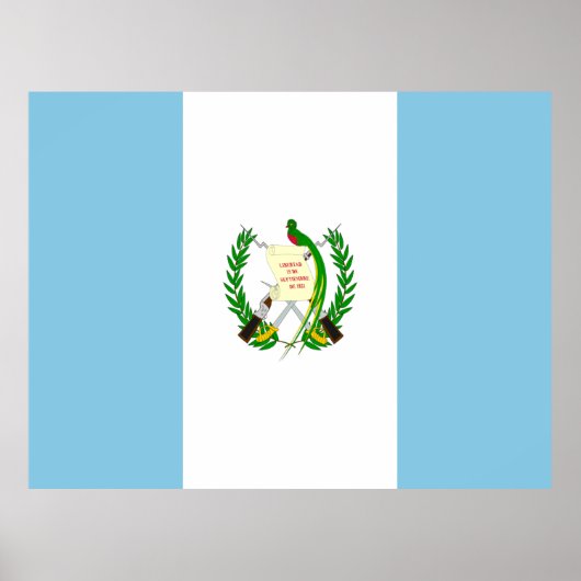 Vlag van Guatemala Poster (Voorkant)