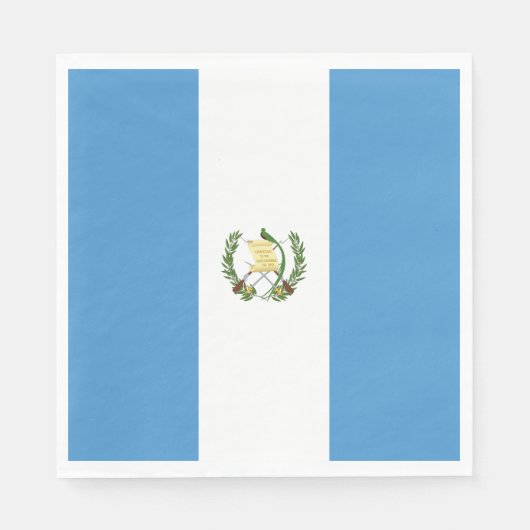 Vlag van Guatemala Servet (Voorkant)