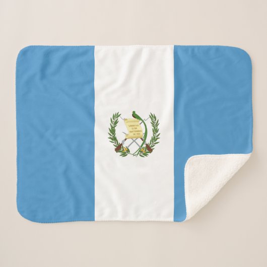 Vlag van Guatemala Sherpa Deken (Voorkant (horizontaal))