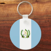 Vlag van Guatemala Sleutelhanger (Voorkant)