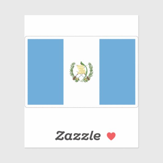 Vlag van Guatemala Sticker (Vel)