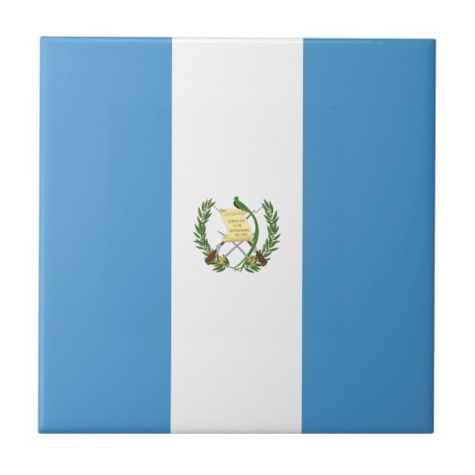 Vlag van Guatemala Tegeltje (Voorkant)