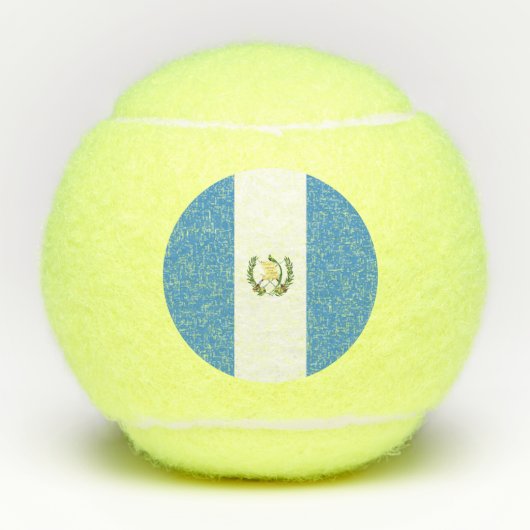Vlag van Guatemala Tennisballen (Voorkant)