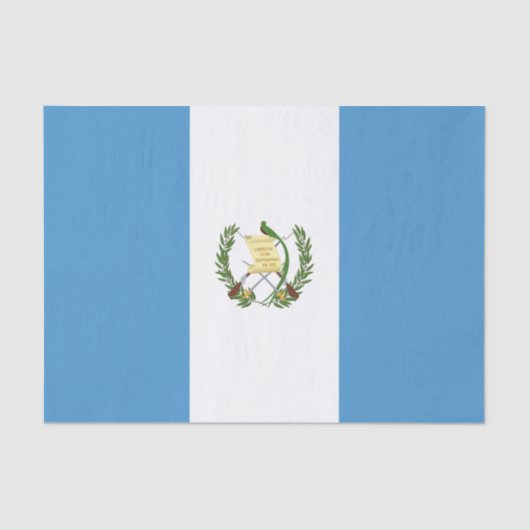Vlag van Guatemala Tissuepapier (Voorkant)