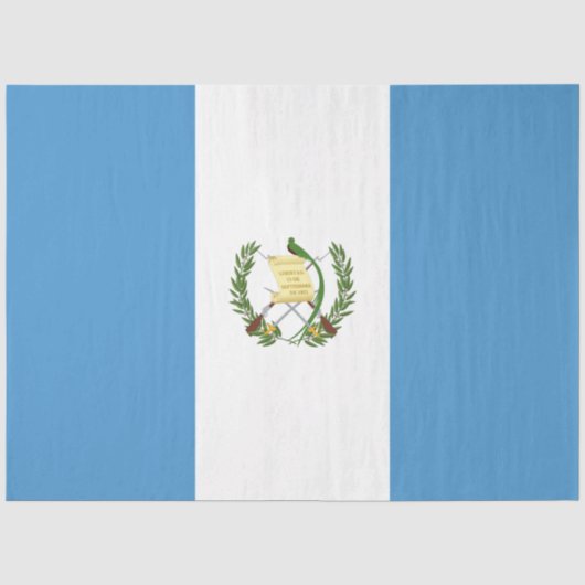Vlag van Guatemala Tissuepapier (Voorkant)