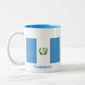 Vlag van Guatemala Tweekleurige Koffiemok (Links)