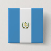 Vlag van Guatemala Vierkante Button 5,1 Cm (Voorkant)