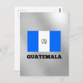 vlag van Guatemala, voorzien van een etiket Briefkaart (Voorkant / Achterkant)