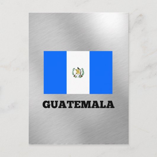 vlag van Guatemala, voorzien van een etiket Briefkaart (Voorkant)