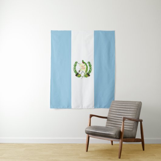 Vlag van Guatemala Wandkleed (In situ)