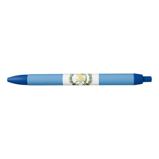 Vlag van Guatemala Zwarte Inkt Pen (Voorkant)